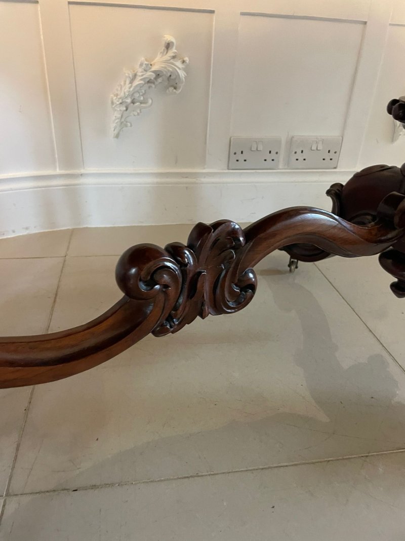 Outstanding Quality Large Antique Victorian Rosewood Centre/Dining Table - Image 10